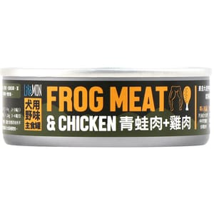 怪獸部落 怪獸部落 野味狗主食罐 青蛙雞肉 82g 82g 正面圖