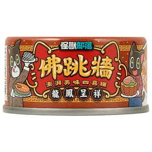 怪獸部落 怪獸部落 貓犬副食罐 佛跳牆 龍鳳呈祥 80g 80g  正面圖