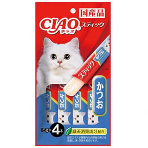 CIAO CIAO 貓零食 日本啫喱滋味棒 かつお 鰹魚味 60g 60g  正面圖