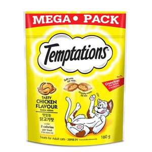Temptations Temptations 貓零食 火烤嫩雞口味 160g 160g 正面圖
