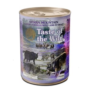 Taste Taste of the Wild 狗罐頭 無穀物主食罐 湯汁煮羊肉粒 390g 390g  正面圖