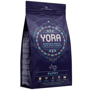 YORA YORA 單一昆蟲蛋白頂級完整配方乾糧 幼犬 1.5kg 5kg 正面圖