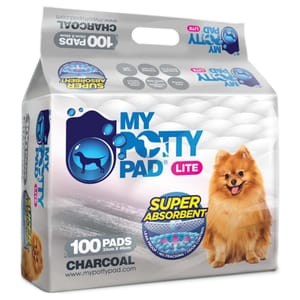 My My Potty Pad LITE 殿堂吸活性炭 寵物尿墊 狗尿墊 狗尿片 [33x45 S碼 100PADS]   正面圖