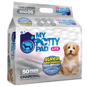 My My Potty Pad LITE 殿堂吸活性炭 寵物尿墊 狗尿墊 狗尿片 [45x60 M碼 50PADS]   正面圖