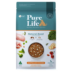 Pure Pure Life 狗糧 成犬 澳洲雞肉 1.8kg 8kg  正面圖
