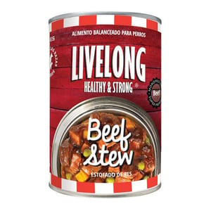 LIVELONG LIVELONG 狗罐頭 工匠系列 燉煮牛肉 340g 340g  正面圖