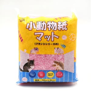 小動物 小動物 倉鼠兔子龍貓適用 除臭墊料 紙棉 粉紅色   正面圖
