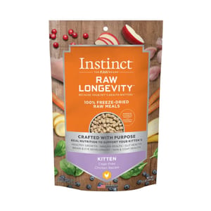 Instinct Instinct 貓糧 本能 貓糧 無穀物凍乾長壽幼貓生肉主食糧 走地雞肉 9.5oz 5oz 正面圖