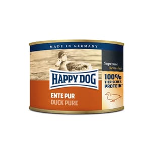 Happy Happy Dog 狗罐頭 鴨肉罐頭 200g 200g  正面圖