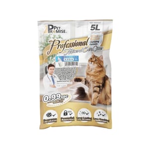 Pet Pet Promise毛孩承諾 高級 礦物貓砂 爽身粉味 5L - 原裝行貨 5L  正面圖