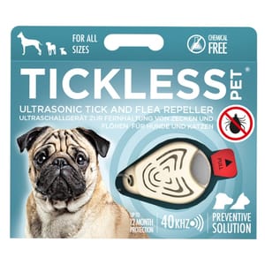 TICKLESS皇蚤寳 TICKLESS皇蚤寳 電池版 白色 貓犬用 正面圖