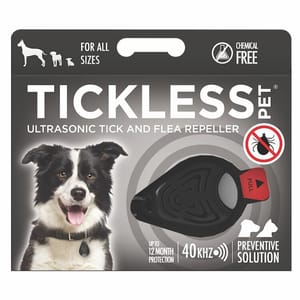 TICKLESS皇蚤寳 TICKLESS皇蚤寳 電池版 黑色 貓犬用 正面圖