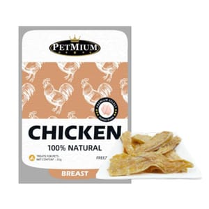 PETMIUM PETMIUM 貓狗小食 ⾵乾雞胸⾁ 50g 50g 正面圖