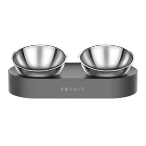 PETKIT PETKIT Nano Metal不鏽鋼可調⾓度貓碗 雙碗 正面圖