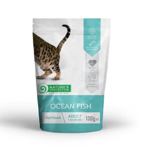 Nature's Nature's Protection 貓濕糧 成貓主食袋裝濕糧 絕育配方 海魚 100g 100g 正面圖