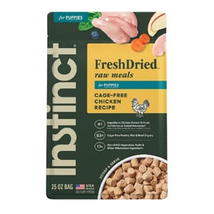 Instinct Instinct 狗糧 幼犬糧 無穀物凍乾生肉主食糧 走地雞肉 25oz 25oz 正面圖