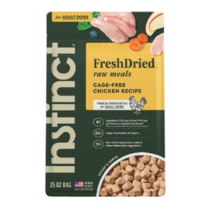 Instinct Instinct 狗糧 無穀物凍乾生肉主食糧 走地雞肉 25oz 25oz 正面圖