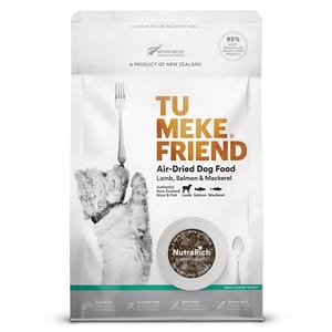 TU TU MEKE FRIEND 狗糧 超級食品風乾犬糧 ⽺⾁三⽂⿂鯖⿂ 500g 500g  正面圖