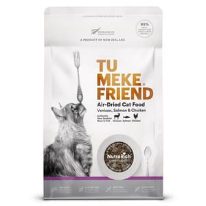 TU TU MEKE FRIEND 貓糧 超級食品風乾貓糧 鹿⾁三⽂⿂雞⾁ 400g 400g  正面圖