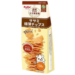 Petio Petio 狗零食 無添加極薄雞柳肉脆片 50g 50g 正面圖
