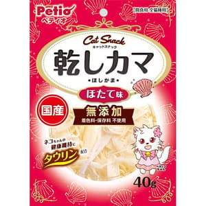 Petio Petio 日本產 貓零食 無添加白身魚魚乾 扇貝味 40g 40g  正面圖