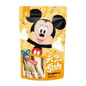 汪喵星球 汪喵星球 DogCatStar 迪士尼系列 山味原肉零食 雞胸肉 50g 50g 正面圖