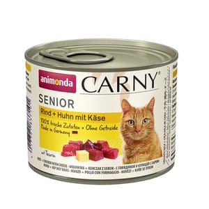 Animonda Animonda Carny 無穀物高齡貓主食罐 牛+雞+芝士 200g 200g  正面圖