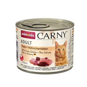 Animonda Animonda Carny 無穀物成貓主食罐 火雞+雞肝 200g 200g 正面圖