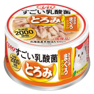 CIAO CIAO 貓罐頭 2000億乳酸菌 雞柳金槍魚扇貝味 80g 80g 正面圖