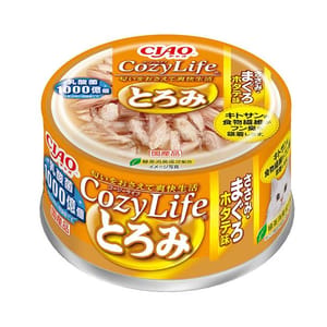 CIAO CIAO 貓罐頭 CozyLife 雞柳金槍魚扇貝味 80g 80g 正面圖