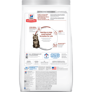 Hills Hills 貓糧 高齡貓去毛球配方 Adult 7+ Hairball Control 7lb 7lb  正面圖