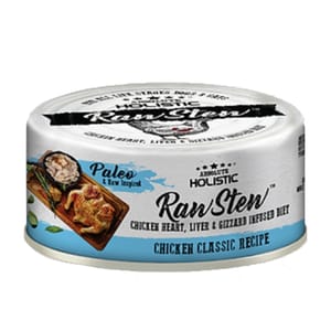 Absolute Absolute Holistic 貓狗罐頭 經典雞肉+雞肉精粹 80g 80g 正面圖
