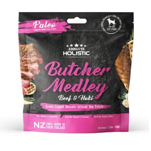 Absolute Absolute Holistic 狗糧 無穀主食糧 牛肉+長尾鱈魚 100g 100g  正面圖
