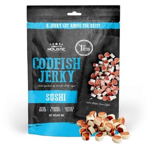 Absolute Absolute Holistic 高級純天然狗小食 鮮鱈魚壽司 100g 100g 正面圖