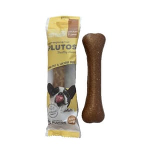 PLUTOS PLUTOS 狗小食 雞肉味芝士骨 特大   正面圖