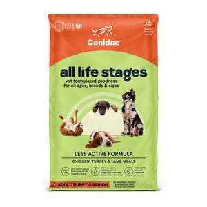 CANIDAE CANIDAE 咖比 狗糧 life stages 老年及體重控制配方 27lb 27lb 正面圖