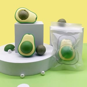 HelloDOG HelloDOG 玩具嚴選 360度旋轉 牛油果貓薄荷球 背面圖