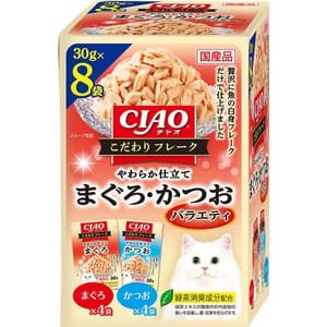 CIAO CIAO 貓零食 こだわり 金槍魚+鰹魚 30g×8袋 30g 正面圖