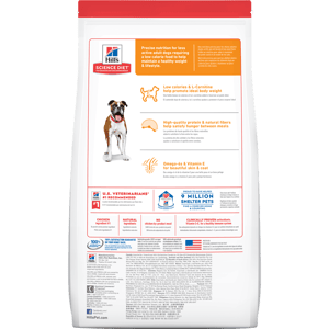 Hills Hills 狗糧 成犬減肥標準粒配方 Adult Light Original Bites 15kg 15kg  正面圖