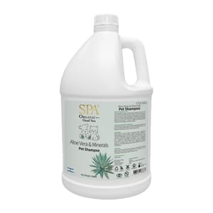 SPA寵物溫泉 SPA寵物溫泉 蘆薈死海鹽寵物洗毛液 1gal 加侖裝 1g 貓犬用 正面圖