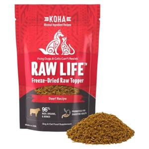 KOHA KOHA Raw Life 滋味高凍乾貓狗糧伴 牛肉配方 8oz 8oz  正面圖