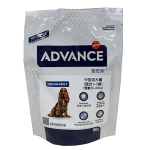 ADVANCE ADVANCE 日常護理 中型成犬糧 試食裝 80g 80g 正面圖