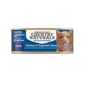 Country Country Naturals 貓罐頭 無添加無穀物肉泥系列 雞肉蔬菜配方 2.8oz 80g 8oz 正面圖