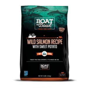 Boat Boat to Bowl 貓糧 野生三文魚 成貓低敏配方 4lb 4lb  正面圖