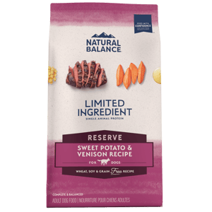 Natural Natural Balance 狗糧 L.I.D. 無穀系 鹿肉甜薯 成犬配方 22lb 22lb  正面圖