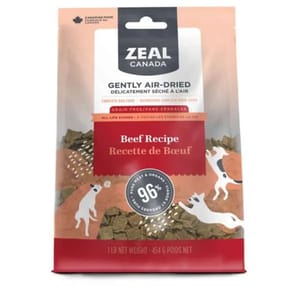 ZEAL ZEAL 狗糧 加拿大無榖物風乾+凍乾 糧 牛肉配方 1lb 1lb 正面圖
