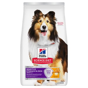 Hills Dry Dog Food Adult 1-6 Sensitive Stomach & Skin 4lb (607592) pet shop