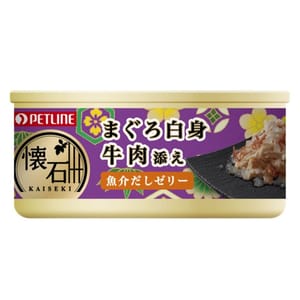 日本Petline 日本Petline 貓罐頭 懷石系列 吞拿魚+牛肉 60g 60g  正面圖