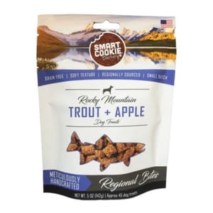 Smart Smart Cookie Barkery 全天然柔軟狗小食 鱒魚 + 蘋果 5oz 5oz  正面圖