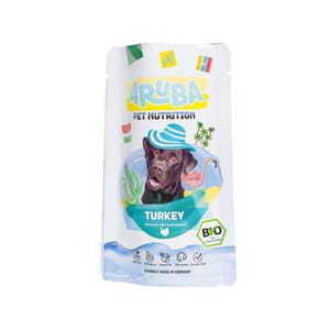 Aruba Aruba 狗濕糧 有機火雞配燕麥.紅菜頭.雅枝竹 主食鮮食包 100g 100g 正面圖